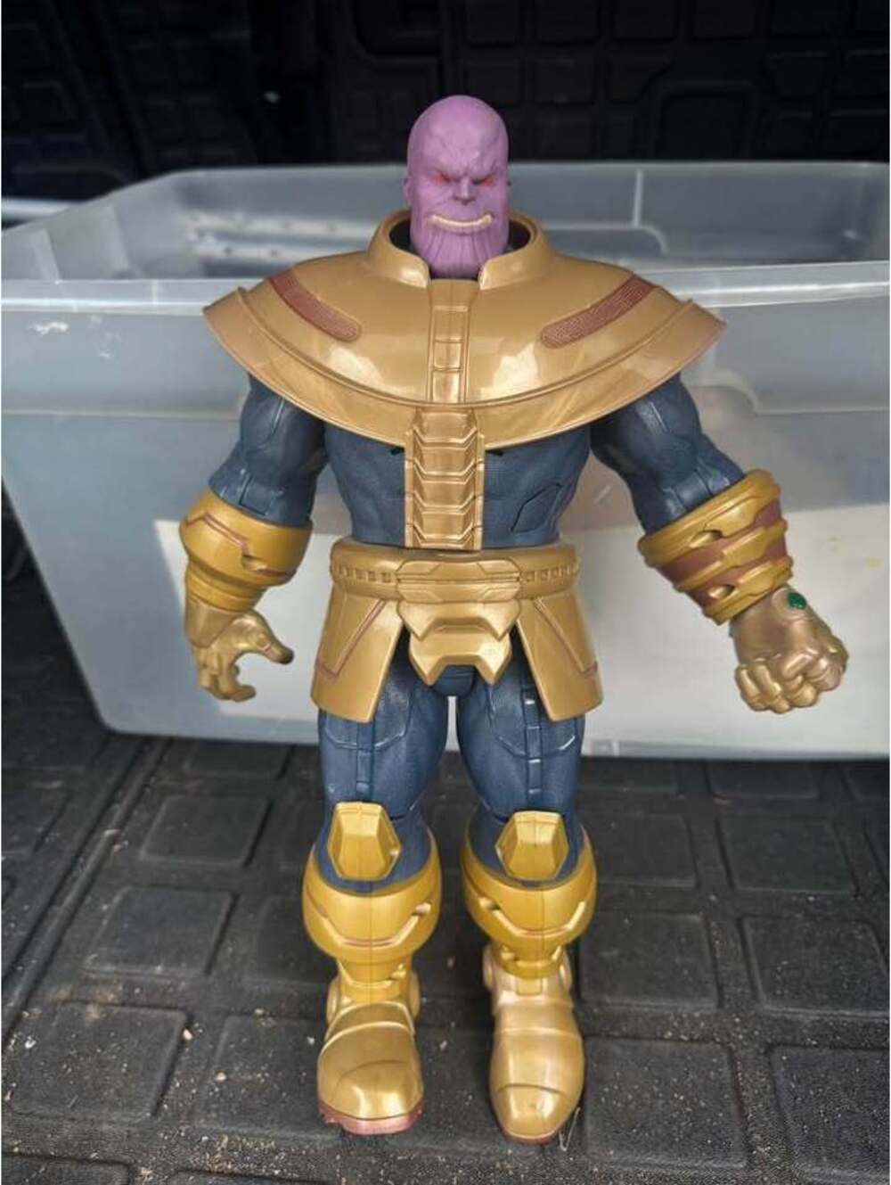 Disney Store Marvel Avengers THANOS Talking Action Figure Sounds 14" Works